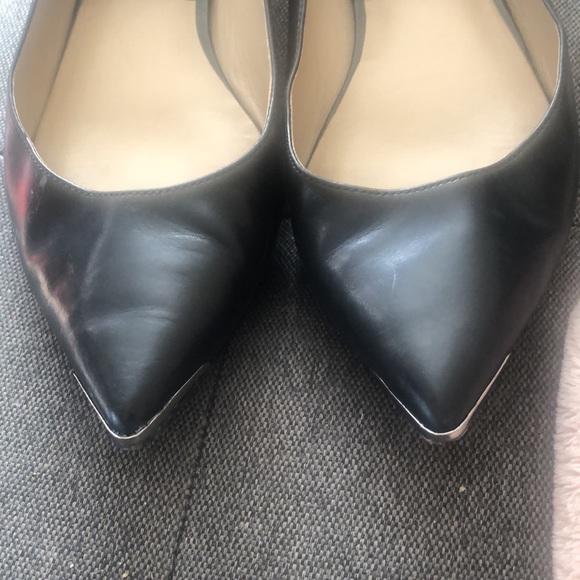 Michael Kors pointy toe side buckle leather flats - Picture 4 of 5